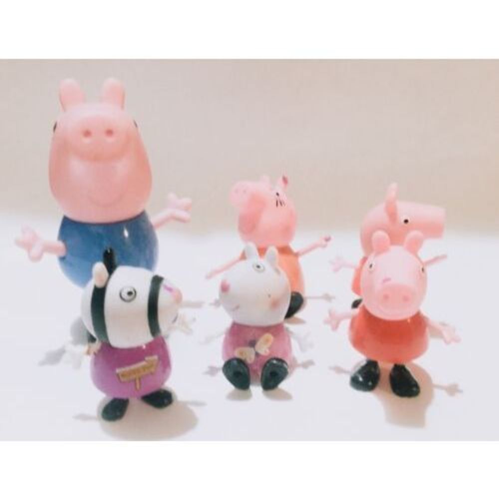 Lot of Peppa Pig Family and Friends Figures 2003 Toys Lot Of 6